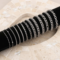 Collier en acier inoxydable de différentes tailles, directement de l'usine, chaîne cubaine, collier ras du cou, bijoux hip-hop, collier de clavicule personnalisable