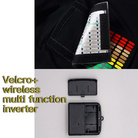 Produits phares : Égaliseur sonore LED de haute qualité, panneau EL pour chemises de boîte de nuit, design tendance, t-shirt