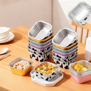 Boîte repas auto-chauffante portable avec pack chauffant et récipient alimentaire rond en aluminium pour gâteaux chauds à emporter et <span class=keywords><strong>livraison</strong></span> à domicile - Product Image 6