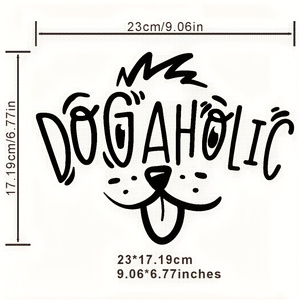 Pegatinas Termoadhesivas Personalizadas con Diseño de Cachorro en Blanco y Negro, Decoración para Camisetas, Jeans y Sudaderas - Product Image 3