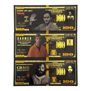 2026 América 3 Billetes <span class=keywords><strong>de</strong></span> Baloncesto '<span class=keywords><strong>America</strong></span> Killer' Bañados en Oro <span class=keywords><strong>de</strong></span> 24K para Regalos - Product Image 1