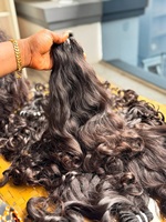 Rambut Manusia 100% Asli, Pengiriman Cepat, Lurus Alami, Keriting India, Keriting Burma, Gelombang Alami, Single Donor, Double Weft, Kamboja