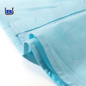 Tùy Chỉnh Thiết Kế Thêu Logo Cổ Điển Đồng Bằng Trang Phục Chính Thức Cotton Làm Việc Người Đàn Ông Của Áo Sơ Mi Nút Mans Ngắn Tay Áo Áo Sơ Mi - Product Image 5
