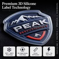 Étiquettes thermocollantes carrées en silicone 3D personnalisées, lavables, OEM ODM, faible MOQ pour les fabricants de vêtements de sport