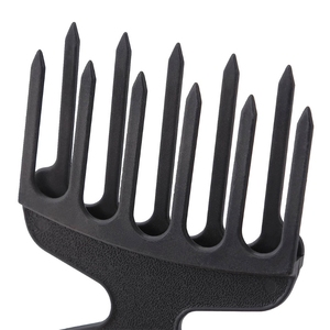 Peine de púas <span class=keywords><strong>Afro</strong></span> de diente grande de plástico, herramienta de modelado para peluquería de estilismo, peluca trenzada, cepillo, cabeza de aceite, horquilla - Product Image 2