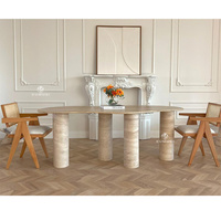 Table Asymétrique avec 4 Pieds Table à Manger