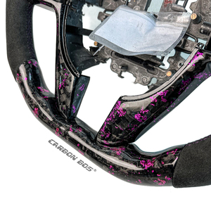 Volante in Fibra di Carbonio Forgiata Viola con Alcantara per Chevrolet VE COMMODORE HSV E1 E2 E3, per <span class=keywords><strong>Pontiac</strong></span> G8 2008/9 Holden - Product Image 2