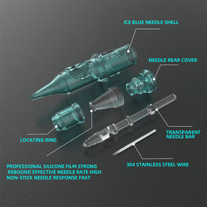 ชุดสักมืออาชีพเครื่องสักไร้สายชุดสมบูรณ์พร้อมขั้วต่อ RCA ชุดเครื่องปากกาแบตเตอรี่ขนาด4.0มม. - Product Image 3