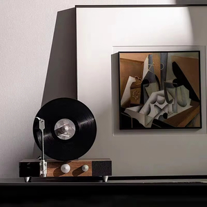Design originale di arte decorazione per la casa tema musicale moderno in legno massello retrò - Product Image 5