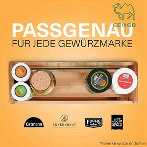 Armario de especias extensible, práctico organizador de especias de bambú y organizador de almacenamiento multiusos para cocina, armario interior - Product Image 5