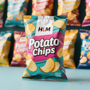 Heat Sealing Custom Printed Digital Back Seal Food Grade 40g 100g 160g Puffed Food Packaging Plastic Potato <strong>Chips</strong> Bag - Product Image 2