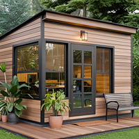 Maison de bureau modulaire préfabriquée de luxe, conteneur de bureau extérieur, cabane de jardin portable préfabriquée à vendre
