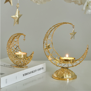 Décoration de l'Aïd DAMAI, ornement en forme de lune, décoration élégante pour les célébrations musulmanes, centre de table festif du Ramadan - Product Image 3