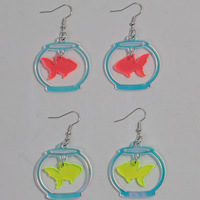 2025 nouvelle tendance femmes boho boucles d'oreilles filles bijoux en gros mode néon acrylique boucles d'oreilles dernières boucles d'oreilles de poisson