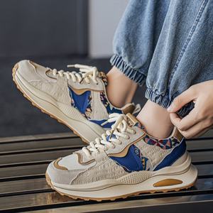 Chaussures pour hommes, printemps 2025, nouvelles chaussures décontractées, toutes occasions, confortables, tendance de la mode, petites, antidérapantes, résistantes à l'usure, chaussures de sport rétro - Product Image 3