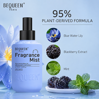 Geurmist OEM ODM 175ml Lichaamsparfumspray 95% Plantaardig Ecologisch Hydraterende Crème Lavendel Blauwe Waterlelie Saffraan Muskus