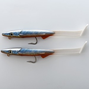 Leurre souple artificiel en PVC VMC de haute qualité, 12 cm, 26 g, 2 pièces/sac, style queue en T, pour la pêche en mer, matériel de pêche - Product Image 4