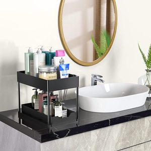 2 Tier <strong>Under</strong> Sink Organizer with Sliding Cabinet Storage Drawer, 2 Tier <strong>Under</strong> Sink Organizers and Storage - Product Image 3