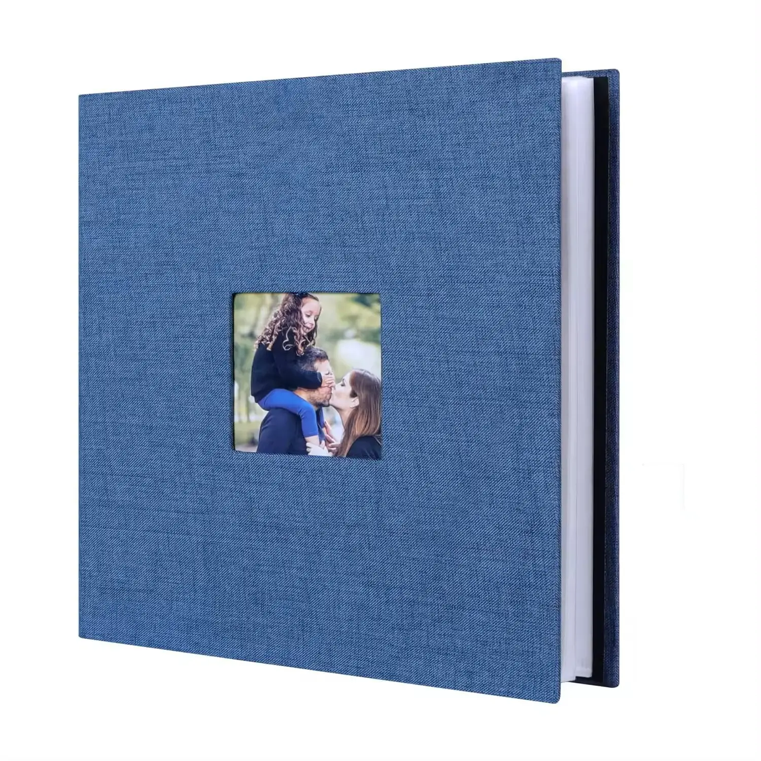 Venta al por mayor DIY álbum de fotos de impresión de la boda de tela transparente páginas bebé familia álbum de fotos regalo libro recoger