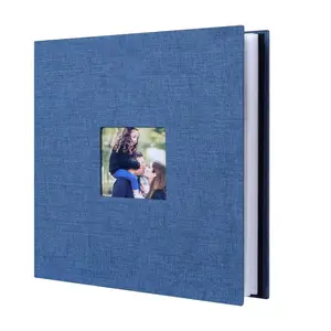 Venda por atacado de álbum de fotos DIY para impressão em tecido de casamento páginas transparentes álbum de fotos para bebês e família coleção de livros para presente