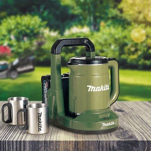 กาต้มน้ำไฟฟ้าไร้สาย Makita 40V ใช้แบตเตอรี่ ปิดอัตโนมัติ ใช้งานกลางแจ้งได้ - Product Image 1