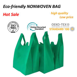 <span class=keywords><strong>ถุง</strong></span>เสื้อยืดผ้าใยสังเคราะห์สำหรับซูเปอร์มาร์เก็ตพร้อมโลโก้ขอบคุณ - Product Image 3