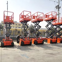 Plateforme élévatrice à ciseaux automatique hydraulique électrique à batterie pour travaux en hauteur, capacité 20 tonnes, pour usine
