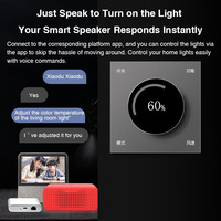 Contrôleur intelligent thermostatique Xiaodu Voice Zigbee 3.0, contrôle vocal par application, automatisation de l'éclairage domestique, réglage de la température de couleur/de la vitesse/du mode