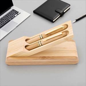 Wholesale Custom PS-20250821-03 Custom Logo Bamboo Ballpoint <b>Pen</b> 0.5mm Writing Width Multicolour Promotional Fashion - Product Image 3