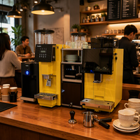 Volledig automatische bonen-naar-kop professionele koffiemachine ondersteunt chocoladepoeder voor moderne café-bars en restaurants