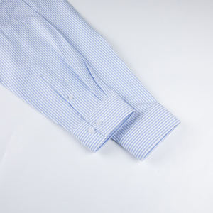 Su misura in cotone 100% <span class=keywords><strong>a</strong></span> <span class=keywords><strong>righe</strong></span> Oxford camicie causali con cappuccio per gli uomini all'ingrosso Boxy allentate da <span class=keywords><strong>uomo</strong></span> con bottone <span class=keywords><strong>a</strong></span> manica lunga camicie da <span class=keywords><strong>uomo</strong></span> - Product Image 3