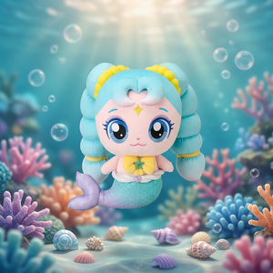 Juguete de peluche Teenieping Bangulping de 25 cm, figura de sirena suave y rellena para niños y coleccionistas - Product Image 2