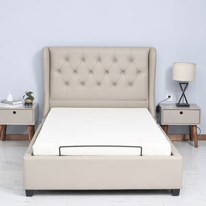 เตียงไฟฟ้าปรับได้สำหรับผู้สูงอายุประกอบด้วยหัวเตียงที่ถอดออกได้ทำจากโลหะ - Product Image 2