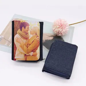 Custom Design Sublimation Blanks Heat Transfer Printing Purse Jeans Wallet