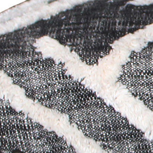 HMS 47 \ "panca imbottita in cotone geometrico grigio e bianco per mobili da soggiorno - Product Image 4