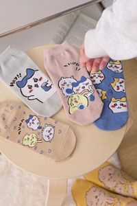 ถุงเท้าสำหรับผู้หญิง ถุงเท้าข้อสั้น<span class=keywords><strong>ผู้หญิง</strong></span> ผ้าฝ้ายหวีใหม่ น่ารัก ลายการ์ตูนอนิเมะ สไตล์ลำลอง ขายส่ง - Product Image 6
