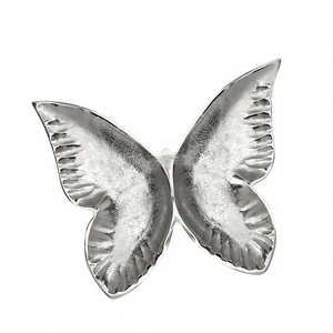 Metal Butterfly <b>Tray</b> And Dish Handmade Customizable Designs Decorative <b>Trays</b> For Party Dining Table Decor Accessories For Sale - Product Image 1