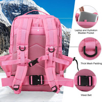Mochila Táctica Personalizada Impermeable para Laptop Escolar, Bolsa de Gimnasio Oxford, Bolsa de Senderismo y Fitness Molle, Mochila Táctica de 45L