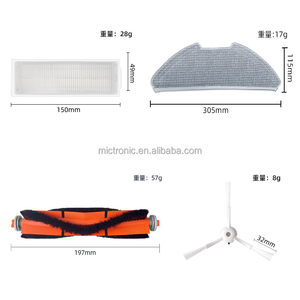 Ajuste para <span class=keywords><strong>Xiaomi</strong></span> <span class=keywords><strong>Robot</strong></span> <span class=keywords><strong>Vacuum</strong></span>-<span class=keywords><strong>Mop</strong></span> <span class=keywords><strong>2S</strong></span>/Viomi V2/V2 Pro/V3/SE/Proscenic M6 Pro/XM200065 Roller Edge Brush Cover Hepa Filter <span class=keywords><strong>Mop</strong></span> Wheel - Product Image 2