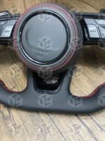 Volant de direction en cuir pleine fleur sur mesure pour Audi RS A4 A5 A6 C7 B8 R8 S3 S4 S5 Q7 A7 S7 TT RS3 RS5 RS6 RS7 B9