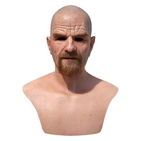 Ultima Novità: Maschera in Lattice per Halloween, Testa Completa da Uomo Anziano Calvo, Maschera in Silicone per Cosplay e Accessori per Feste