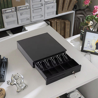 Tiroir-caisse et boîte à monnaie mini POS 5 billets 5 pièces avec comptage et tri automatiques en ABS