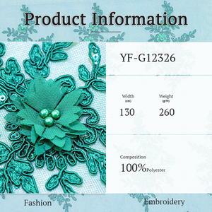 2025 più venduto in pizzo con perline in tessuto di Tulle ricamato con perline in pizzo lancia per Quinceanera e abiti da sposa - Product Image 4