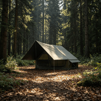 Tente de camping gonflable quatre saisons avec auvent étendu, ouverture automatique, imperméable, tissu Oxford 210D, pliable et portable