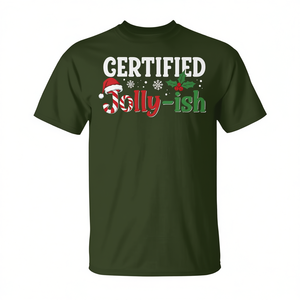 เสื้อยืดลาย Jolly-Ish ที่ได้รับการรับรอง สำหรับใส่ในวันหยุดคริสต์มาสแสนสนุก - Product Image 3