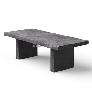 Moderno stile americano ciliegio intagliato sala da pranzo <span class=keywords><strong>tavolo</strong></span> da pranzo in cemento cerato <span class=keywords><strong>rettangolare</strong></span> in legno massello <span class=keywords><strong>tavolo</strong></span> da pranzo e sedie - Product Image 3