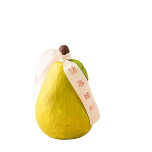 Ornements sculptés en bois de tilleul, décoration de bureau, en forme de fruits et légumes (durian, <span class=keywords><strong>melon</strong></span>, graines), cadeaux créatifs, Chine, anniversaire - Product Image 5