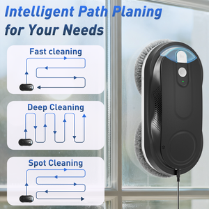 หุ่นยนต์ทำความสะอาดกระจกไฟฟ้ายอดนิยมสำหรับหน้าต่างภายนอกอาคาร - ควบคุมผ่านแอป 3+ โหมด เครื่องทำความสะอาดอัตโนมัติเต็มรูปแบบ - Product Image 6