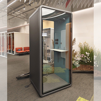 Cabines insonorisées portables pour bureaux, modèles ZUM S, cabines de travail acoustiques pour l'intimité, studio personnel, cabine silencieuse pour la concentration