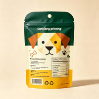 Sachets d'emballage personnalisés recyclables en gravure pour aliments pour animaux de compagnie, écologiques, en BOPP haute résistance à l'humidité, pour friandises pour chiens et chats